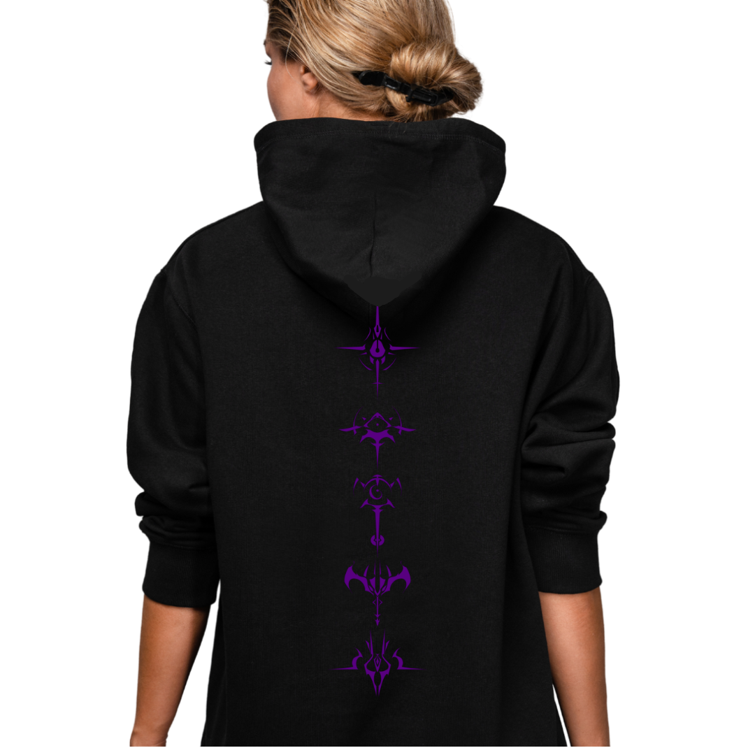 Limited Edition Purple Runes Of Destruction Casual Hoodie